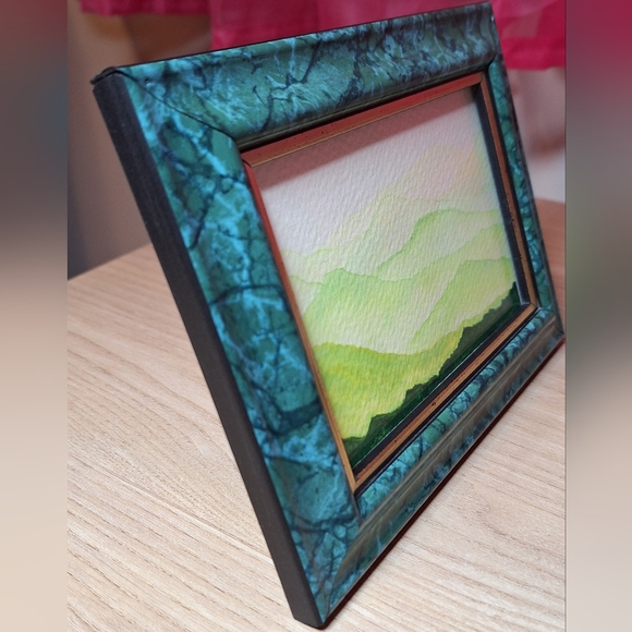 "Shamrock Meadow" Hand-painted watercolor painting - Picture 7 of 11